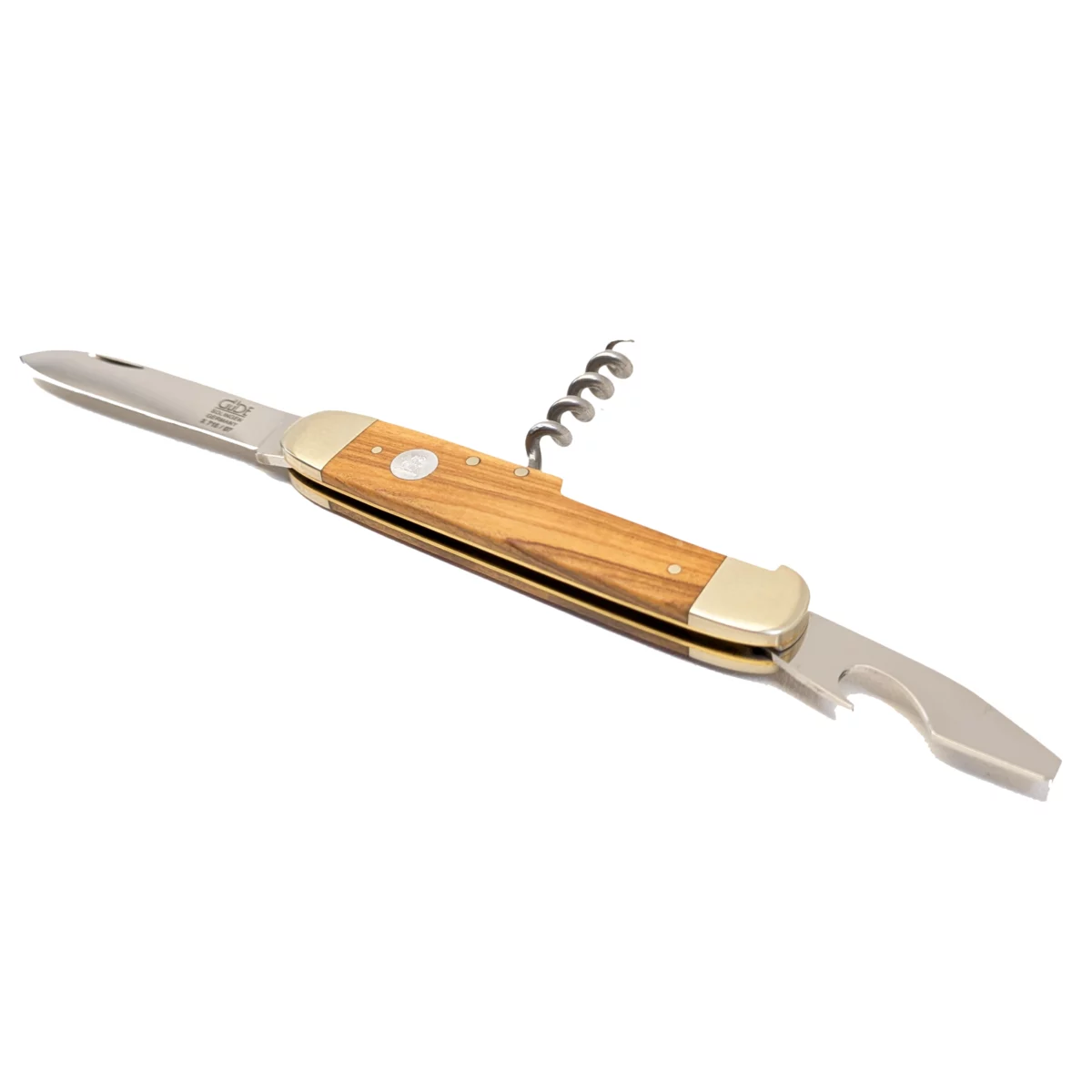 navaja de bolsillo de alta calidad madera de olivo