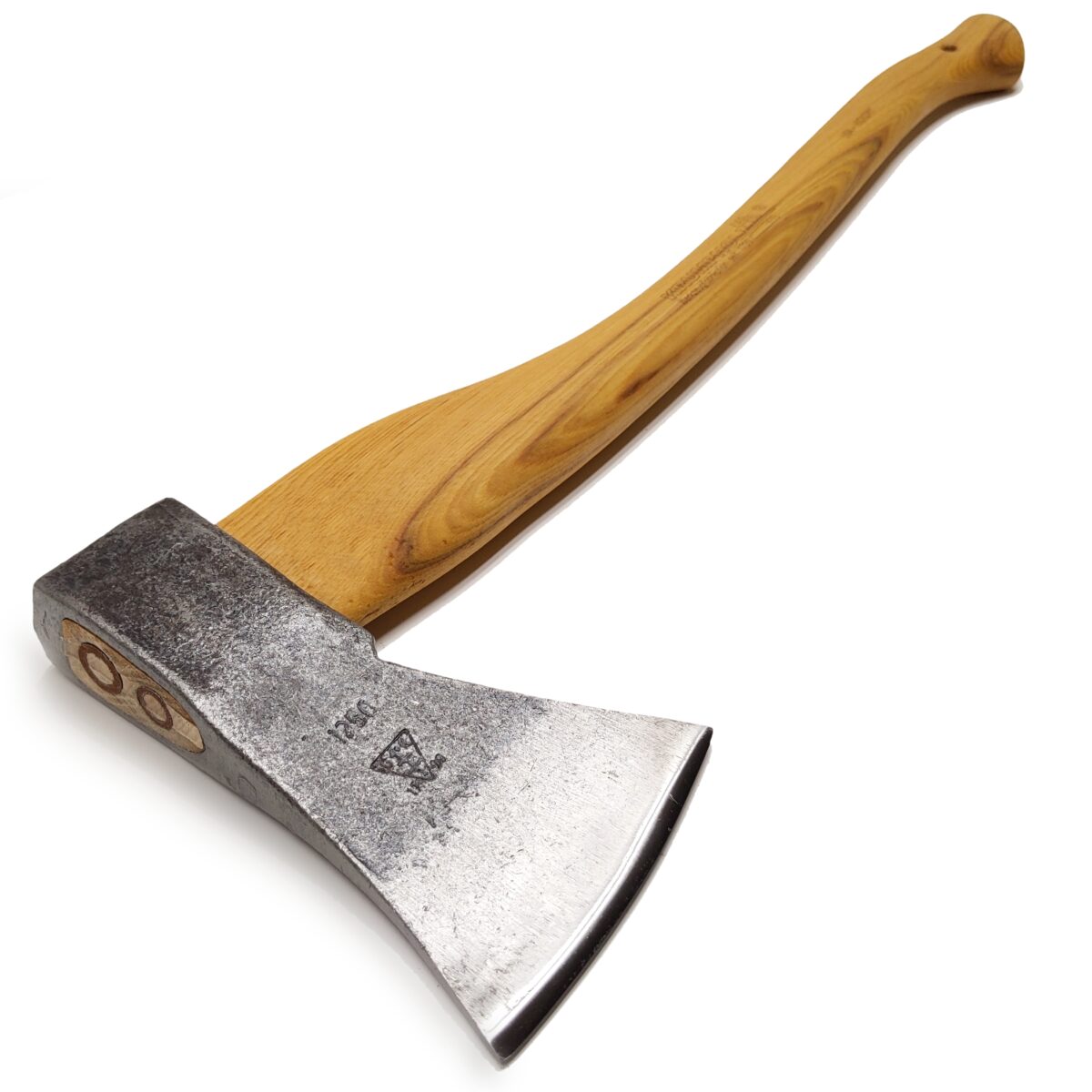 Hacha forjada para talar árboles, mango de nogal de 1 kg