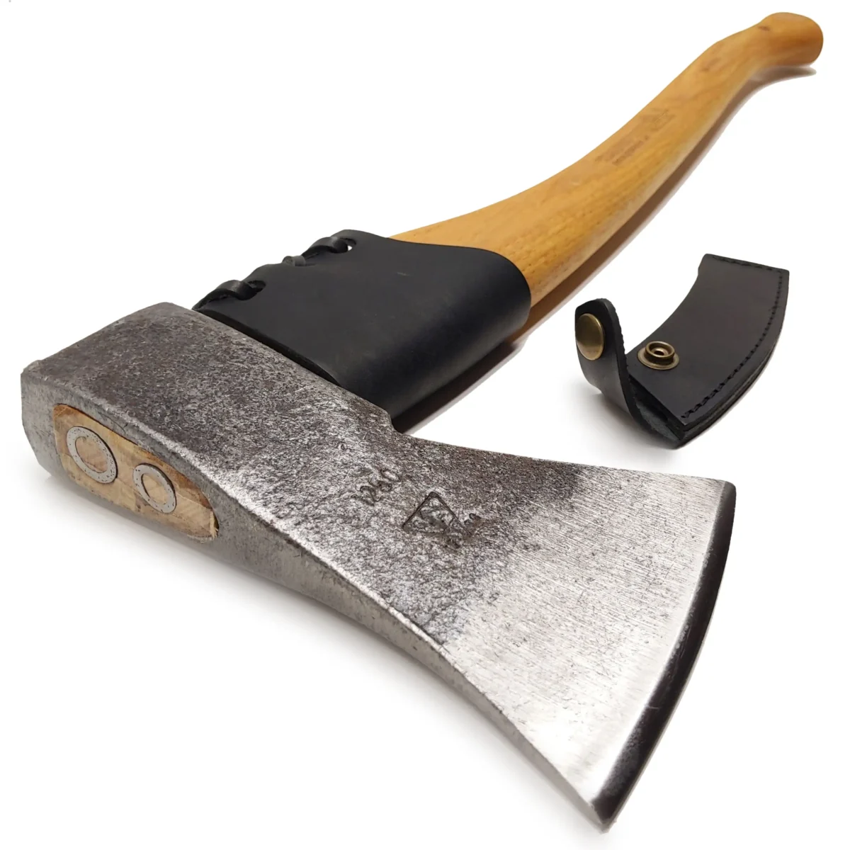 Hacha para talar árboles Protección de cuero para el mango Protección de cuero para el filo, 1 kg