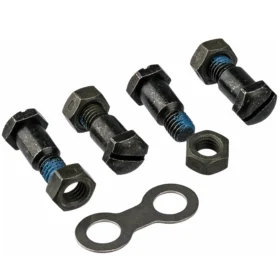 Montaje original de la empuñadura Löwe: 4 x tornillos y tuercas + arandela doble - Nº 11.006